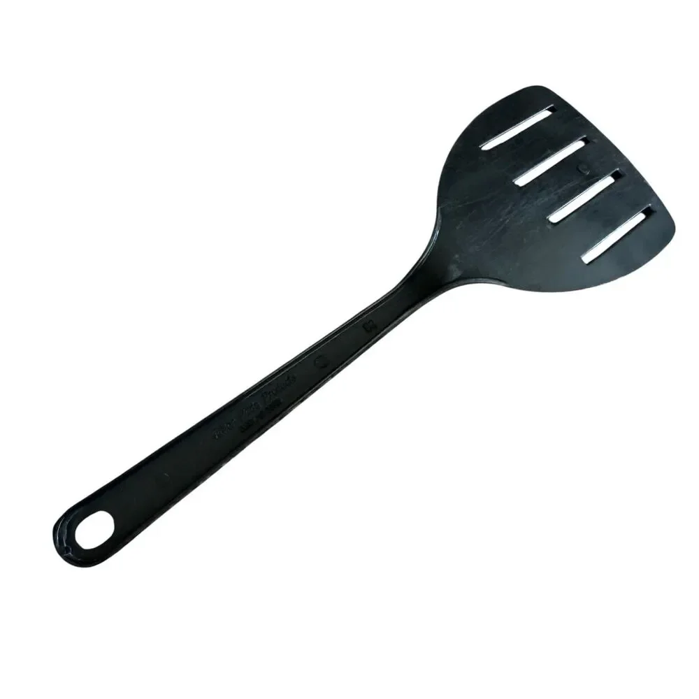 Vintage Tailor Made 4 Slot Spatula Turner Flipper‎ Nylon Plastic Black